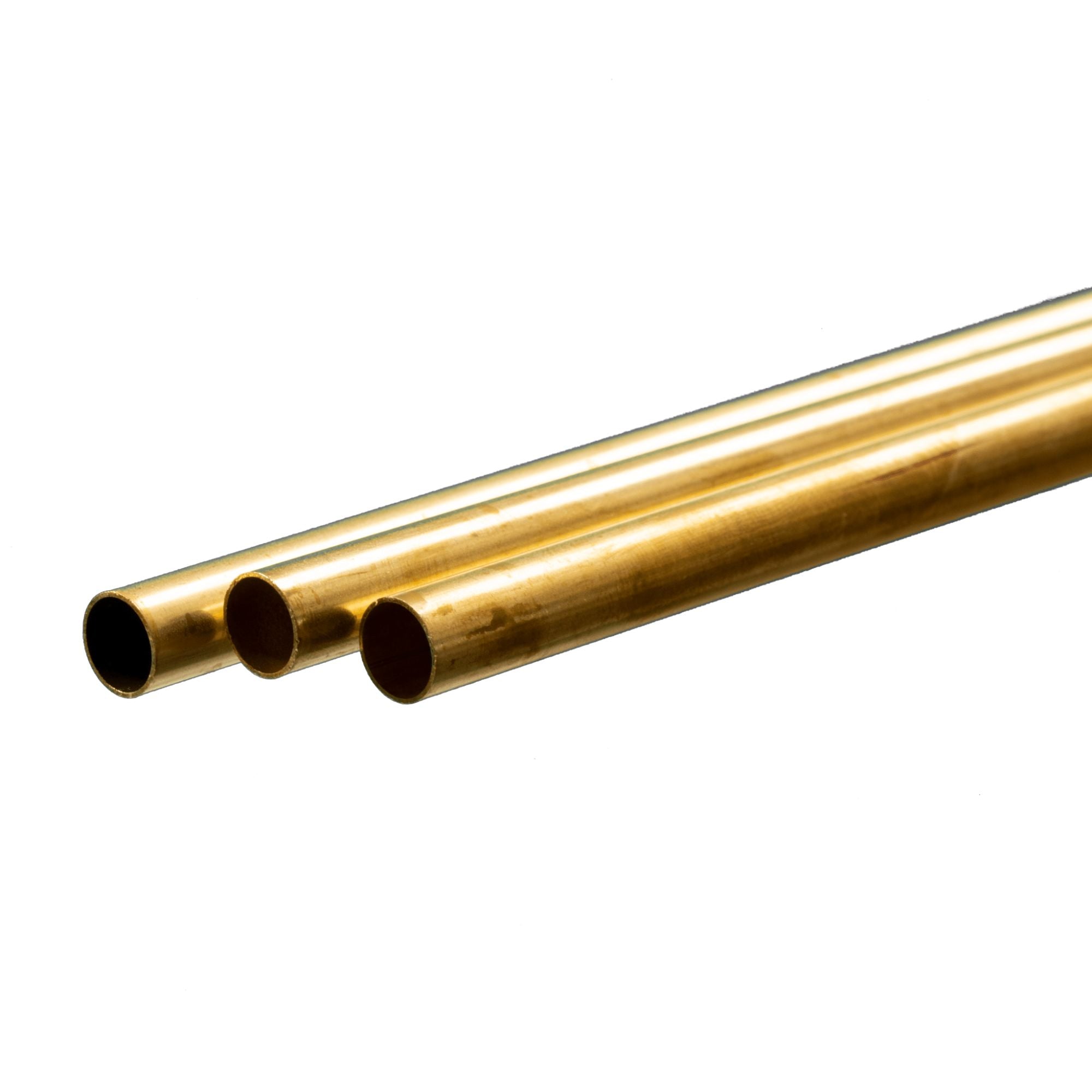 KNS3928-BLK [file:KNS3928-BLK-1.jpg] Brass Round Tube, 10mm x 1m, .45mm Wall (Bulk Pack of 3 Items)