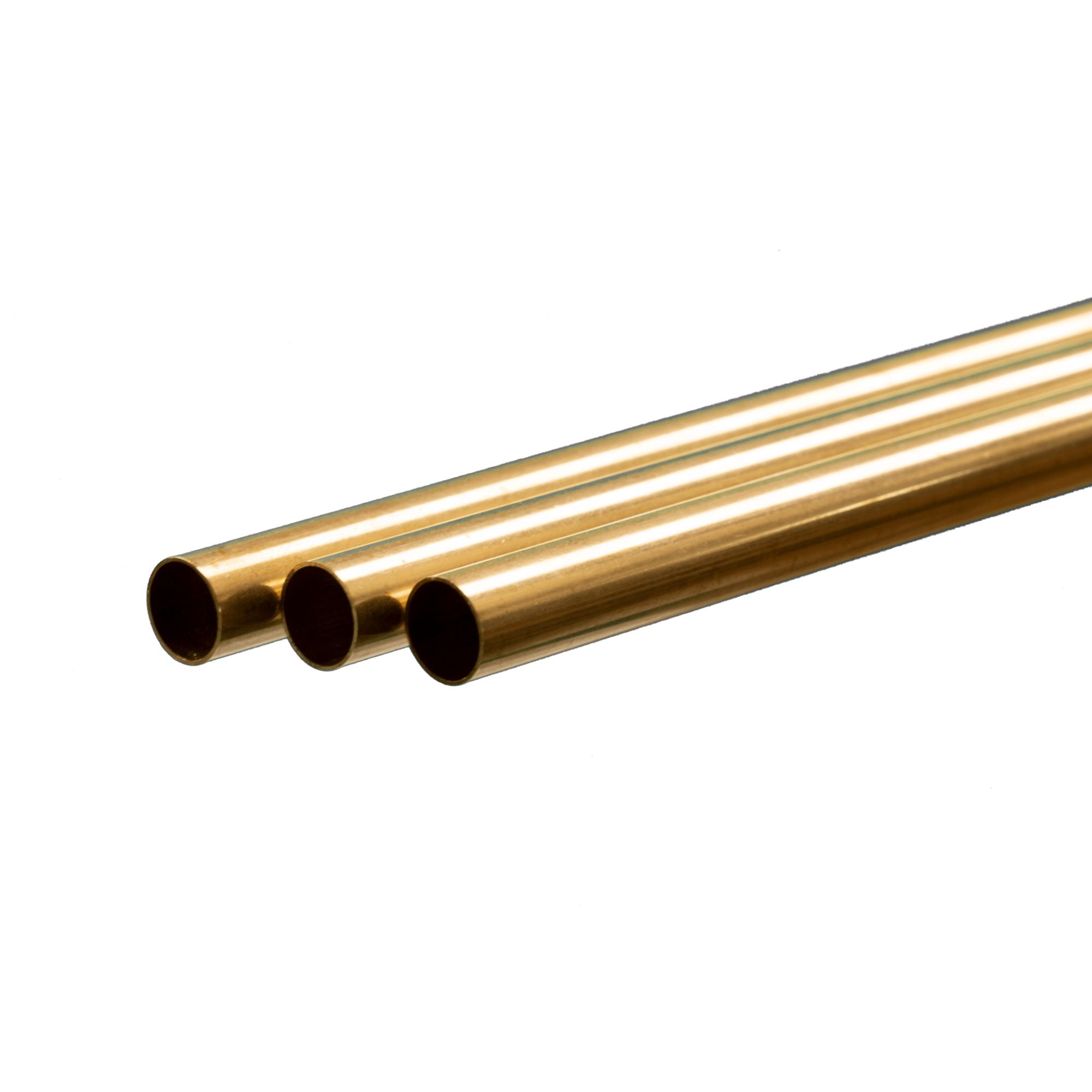 KNS3929-BLK [file:KNS3929-BLK-1.jpg] Brass Round Tube, 11mm x 1m, .45mm Wall (Bulk Pack of 3 Items)