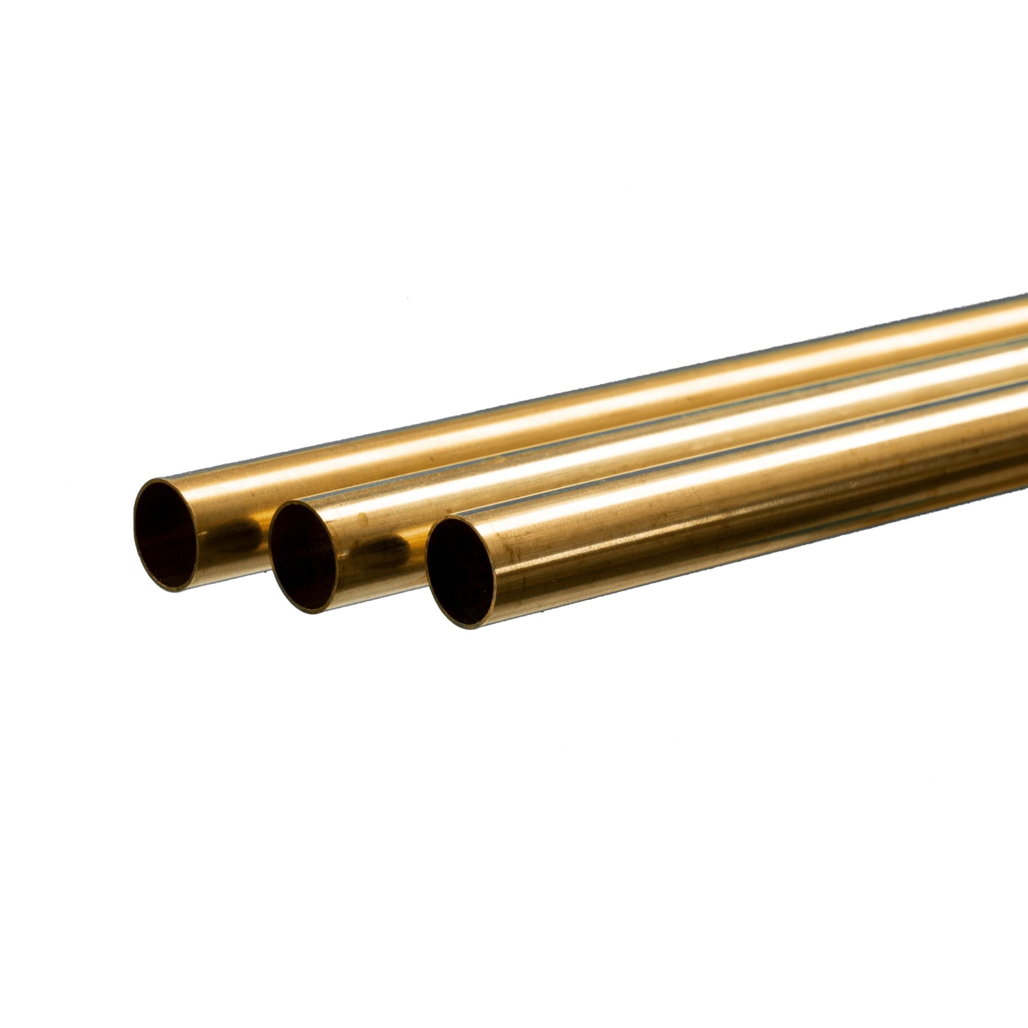 KNS3931-BLK [file:KNS3931-BLK-1.jpg] Brass Round Tube, 13mm x 1m, .45mm Wall (Bulk Pack of 3 Items)