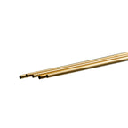 Brass Round Tube, 3mm x 1m, .225in Wall (Bulk Pack of 5 Items)