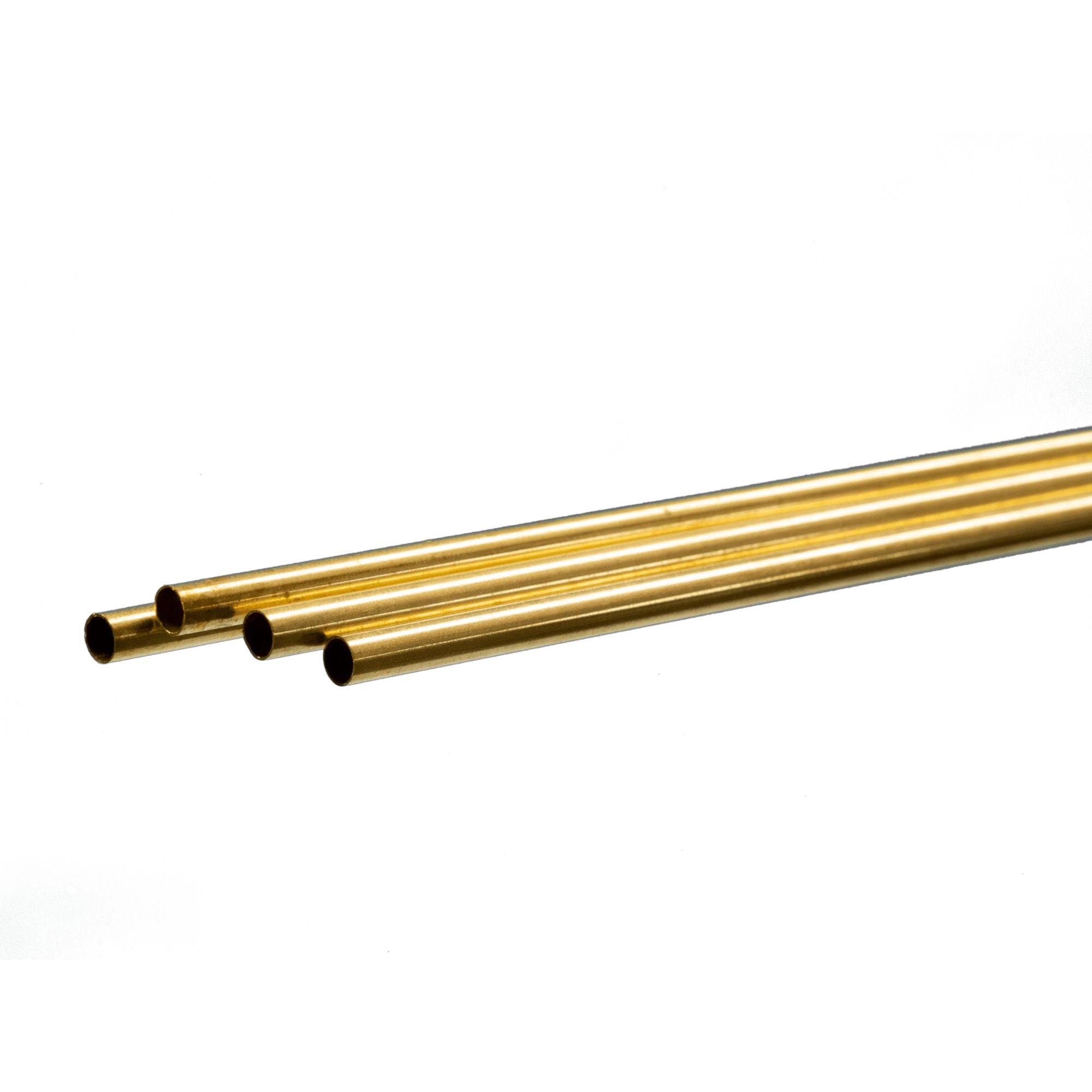 KNS3937-BLK [file:KNS3937-BLK-1.jpg] Brass Round Tube, 4.5mm x 1m, .225in Wall (Bulk Pack of 4 Items)