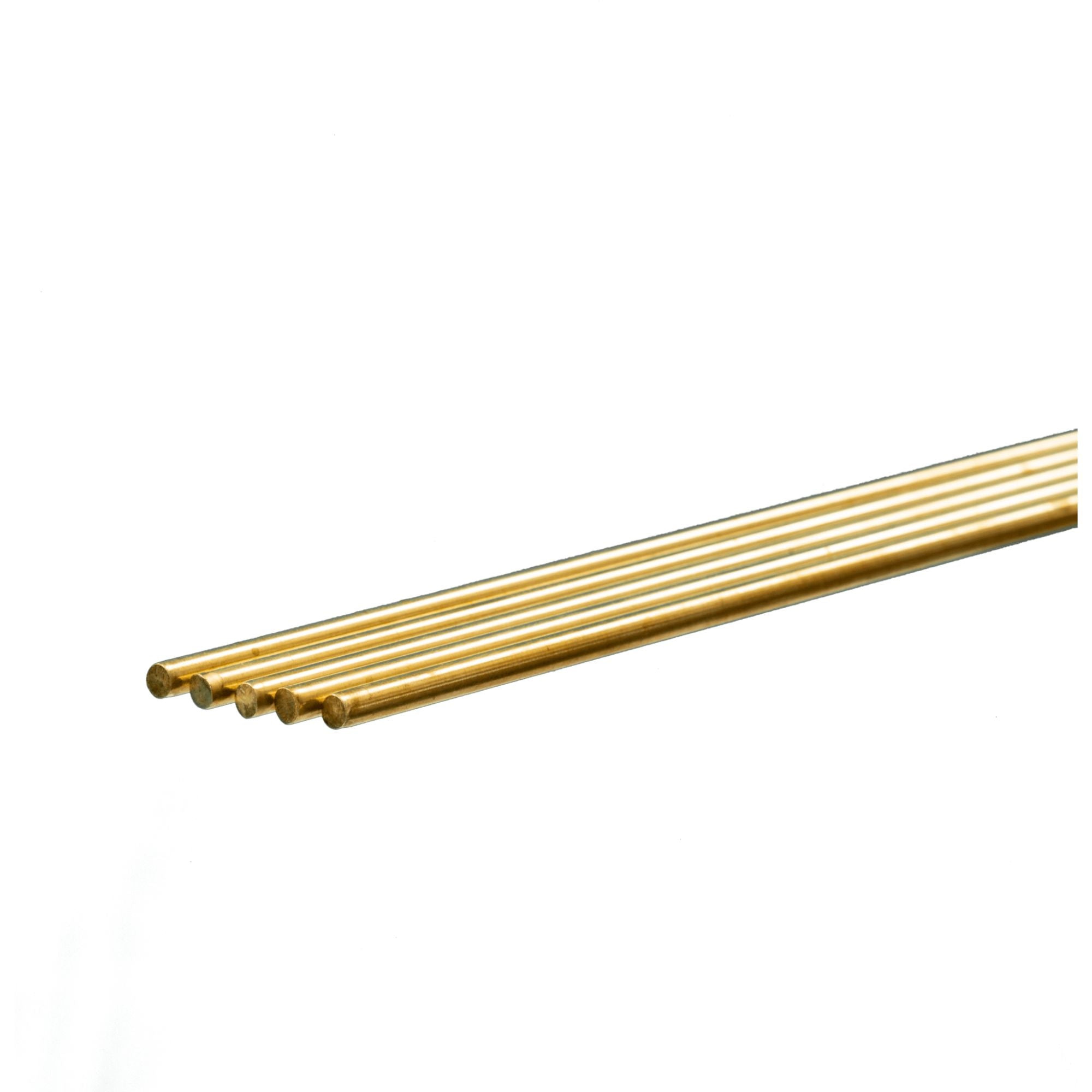 KNS3956-BLK [file:KNS3956-BLK-1.jpg] Brass Round Rod, 3.5mm x 1m (Bulk Pack of 5 Items)