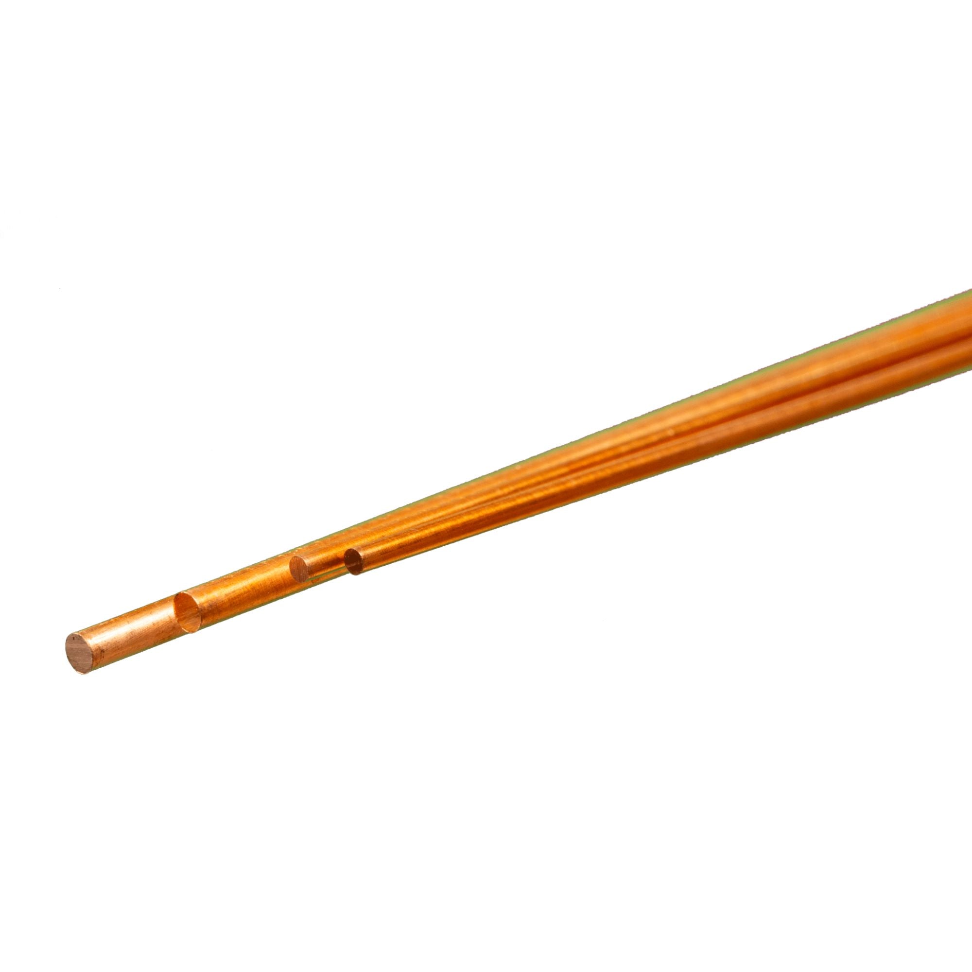 KNS5071 [file:KNS5071-1.jpg] Soft Bendable Copper Rod - 1/16, 3/32 (12in long) (4 pcs)