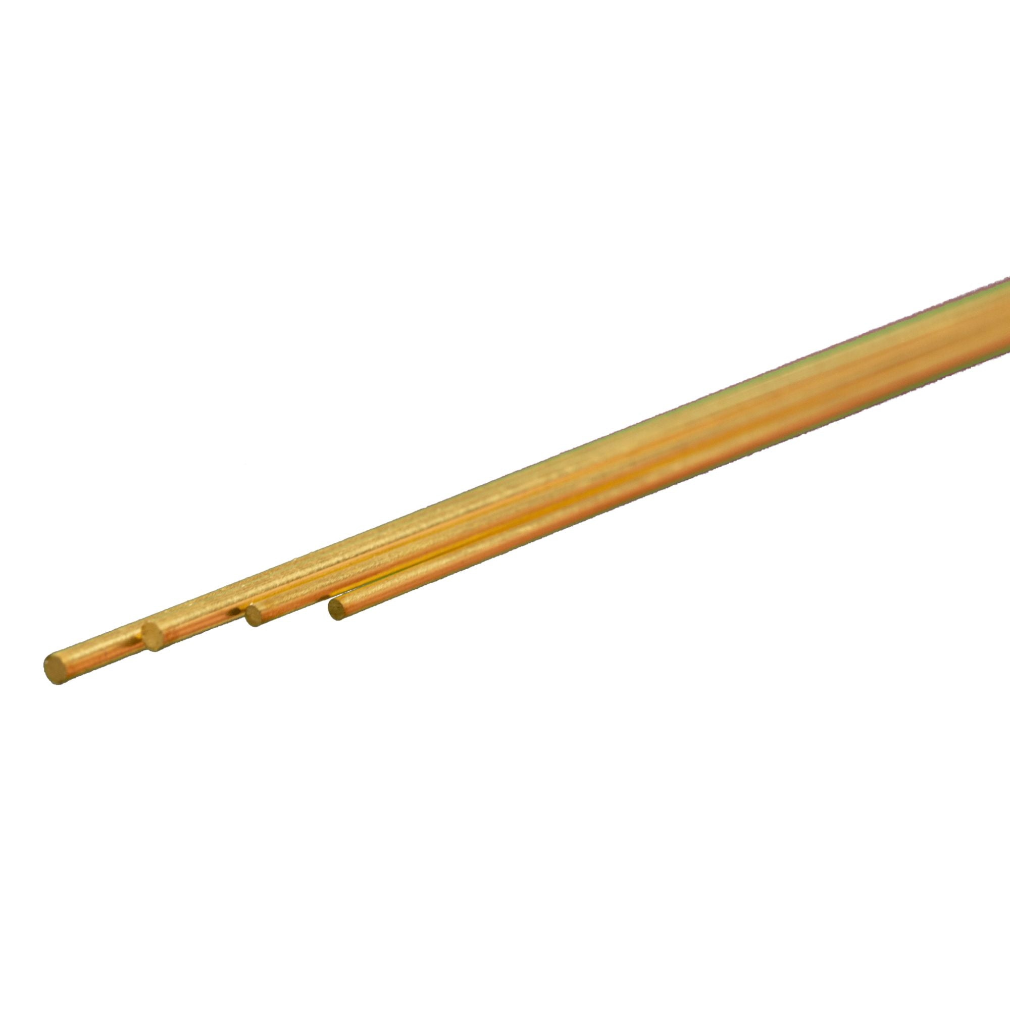KNS5072 [file:KNS5072-1.jpg] Soft Bendable Brass Rod - 1/16, 3/64 (12in long) (2 pcs)