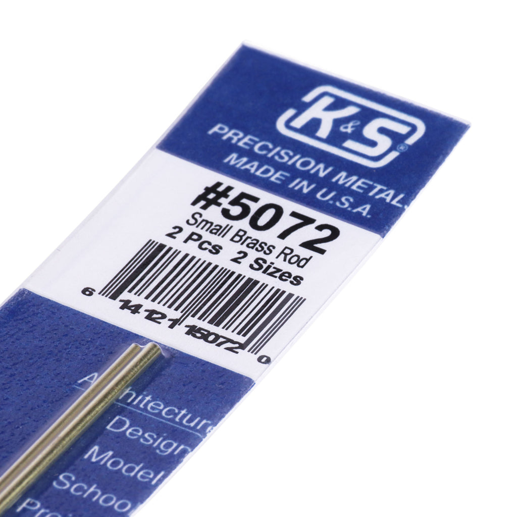 KNS5072-3 Soft Bendable Brass Rod - 1/16, 3/64 (12in long) (2 pcs)