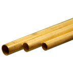 KNS5076 [file:KNS5076-1.jpg] Soft Bendable Brass Tube - 3/16, 7/32, 1/4 (12in long) (3 pcs)