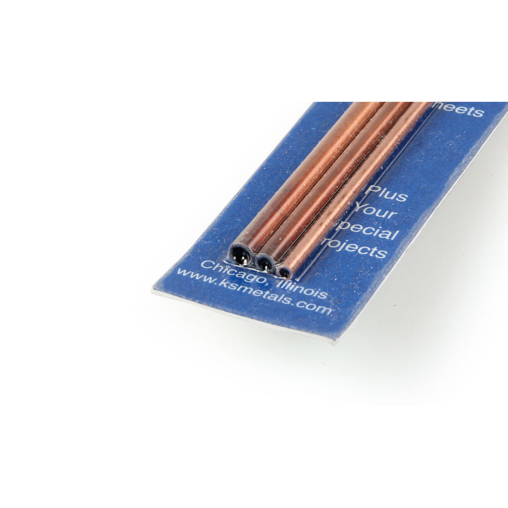 KNS5077-2 Soft Bendable Copper Tube - 3/32, 5/32, 1/8 (12in long) (3 pcs)