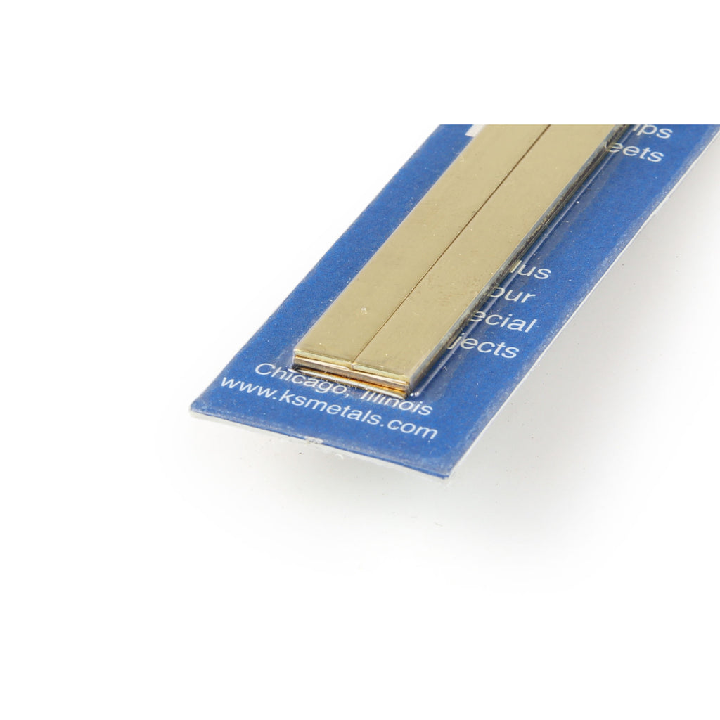 KNS5078-2 [file:KNS5078-2.jpg] Bendable Brass Strip, .032in, 1/4in, 1/2in (12in long) (4 pcs)