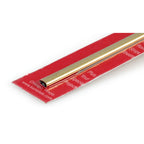 KNS8122 [file:KNS8122-1.jpg] Small Brass Streamline 1/4in .014in Wall (12in long)