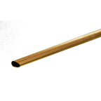 KNS8122-2 [file:KNS8122-2.jpg] Small Brass Streamline 1/4in .014in Wall (12in long)