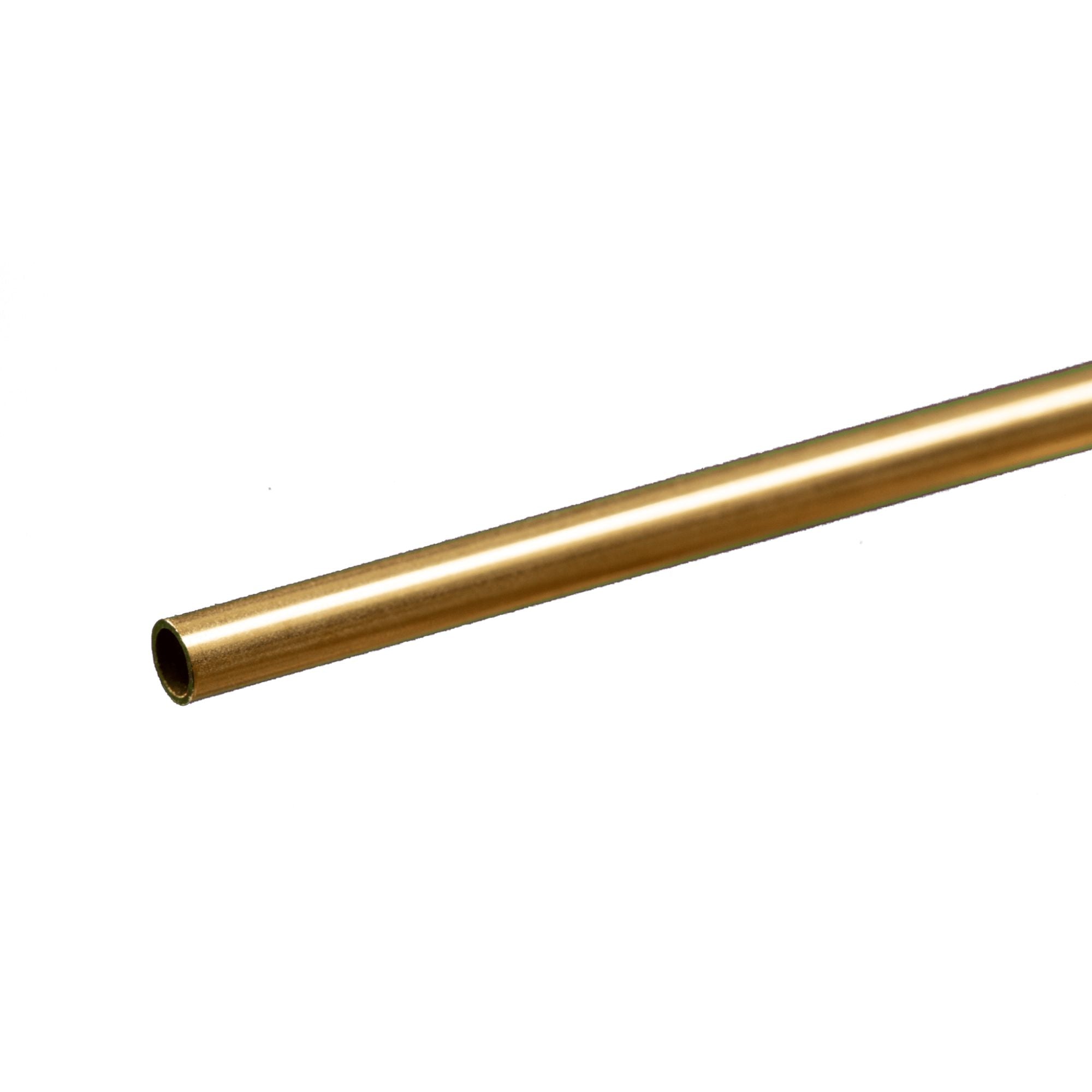 KNS8128 Brass Round Tube, 5/32  12in - .014in Wall