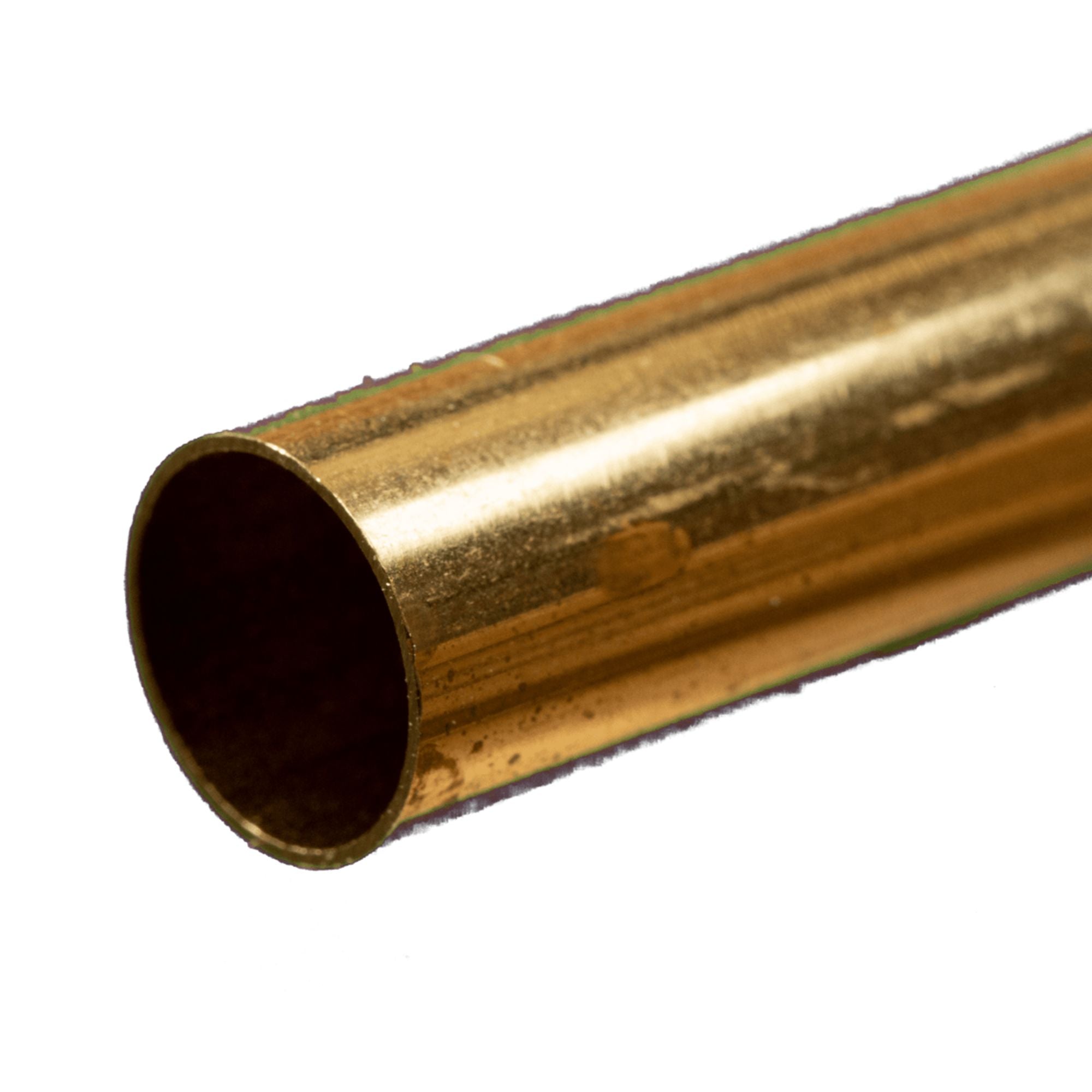 KNS8137 Brass Round Tube, 7/16  12in - .014in Wall