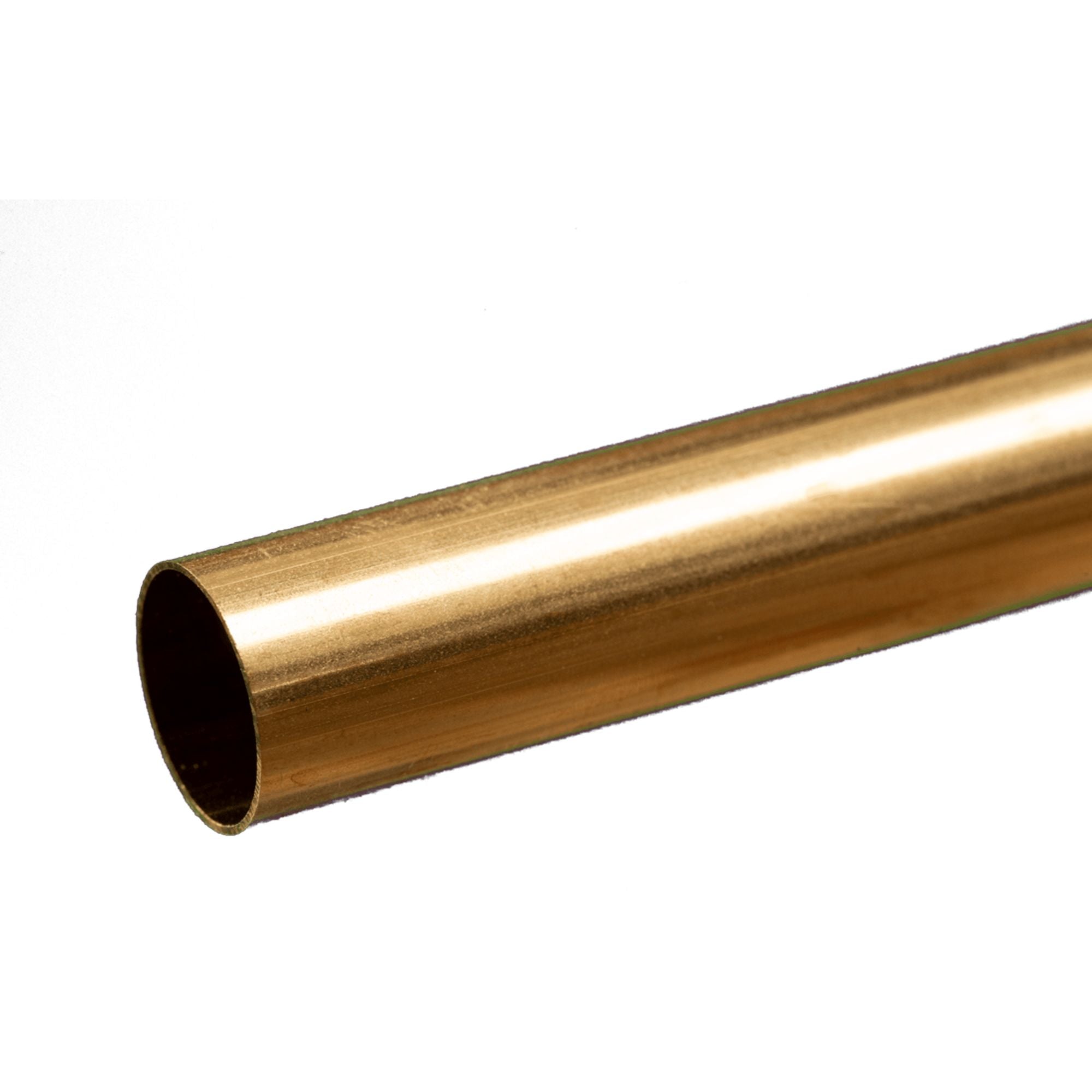 KNS8139 Brass Round Tube, 1/2  12in - .014in Wall