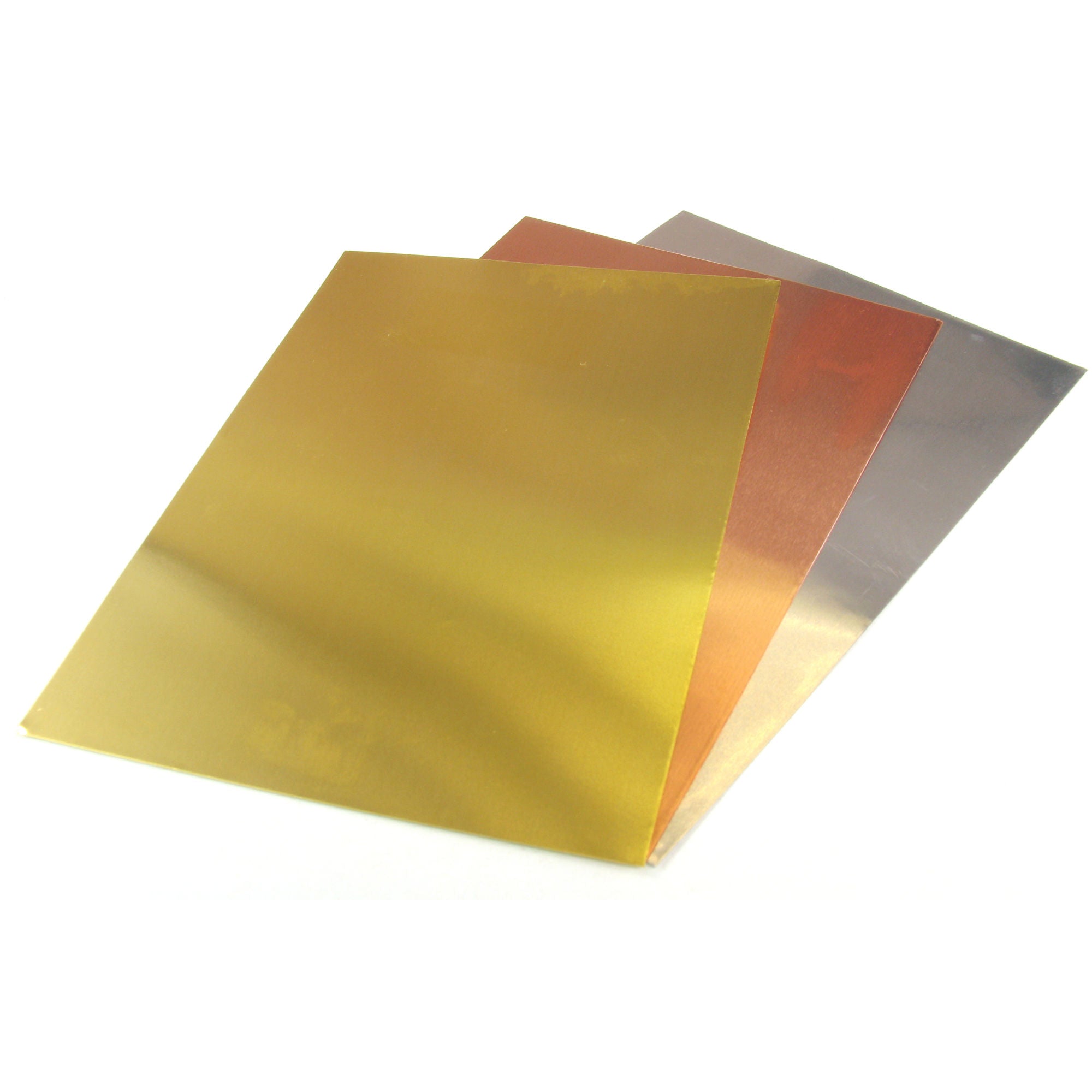 KNS815058 [file:KNS815058-1.jpg] Brass, Copper, Aluminium Foil Pack, .005in 5 x 7in (3 pcs)