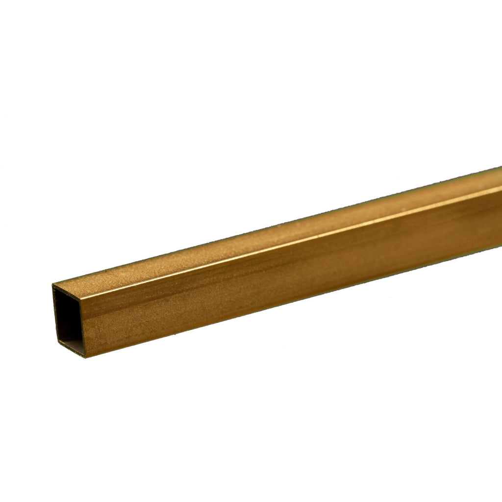 KNS8155-1 [file:KNS8155-1.jpg] Brass Square Tube (Imperial)