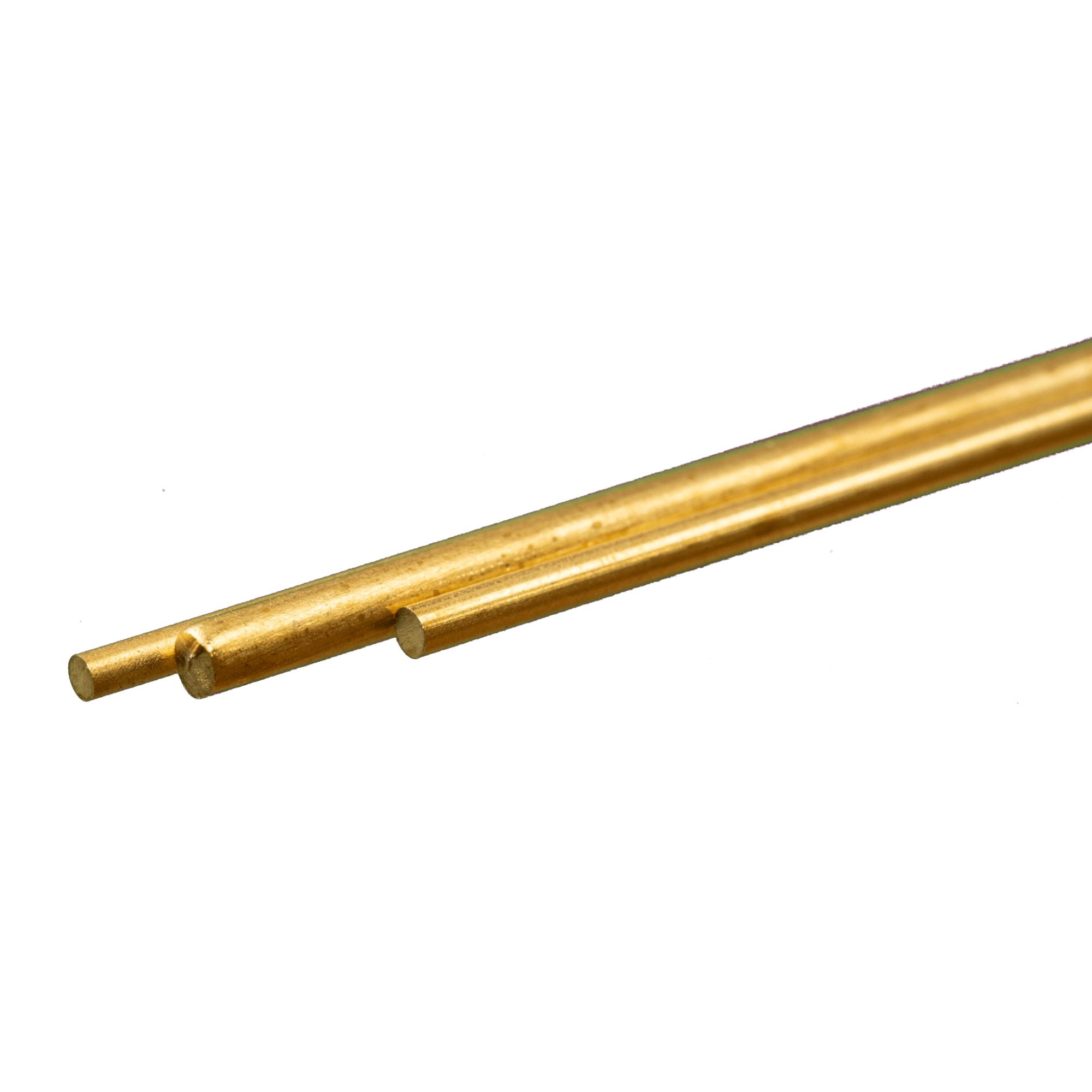 KNS8158 [file:KNS8158-1.jpg] Brass Round Rod, .114 + .081 + .072 x 12in (3 pcs)
