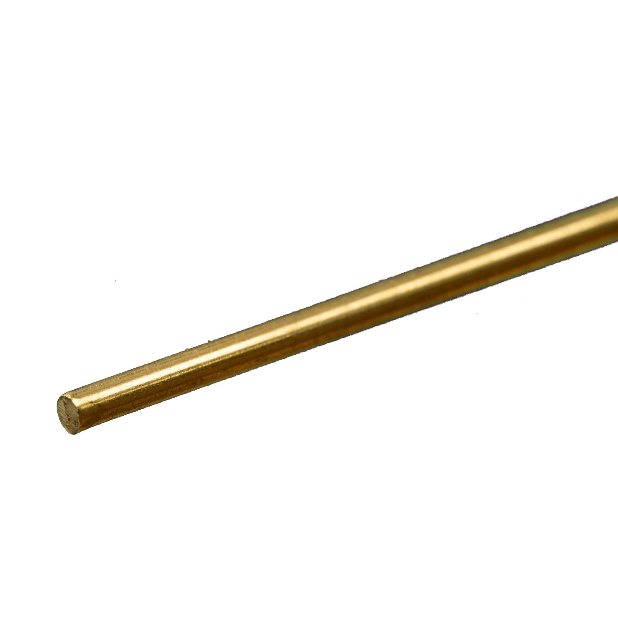KNS8163 [file:KNS8163-1.jpg] Brass Round Rod, 3/32in x 12in