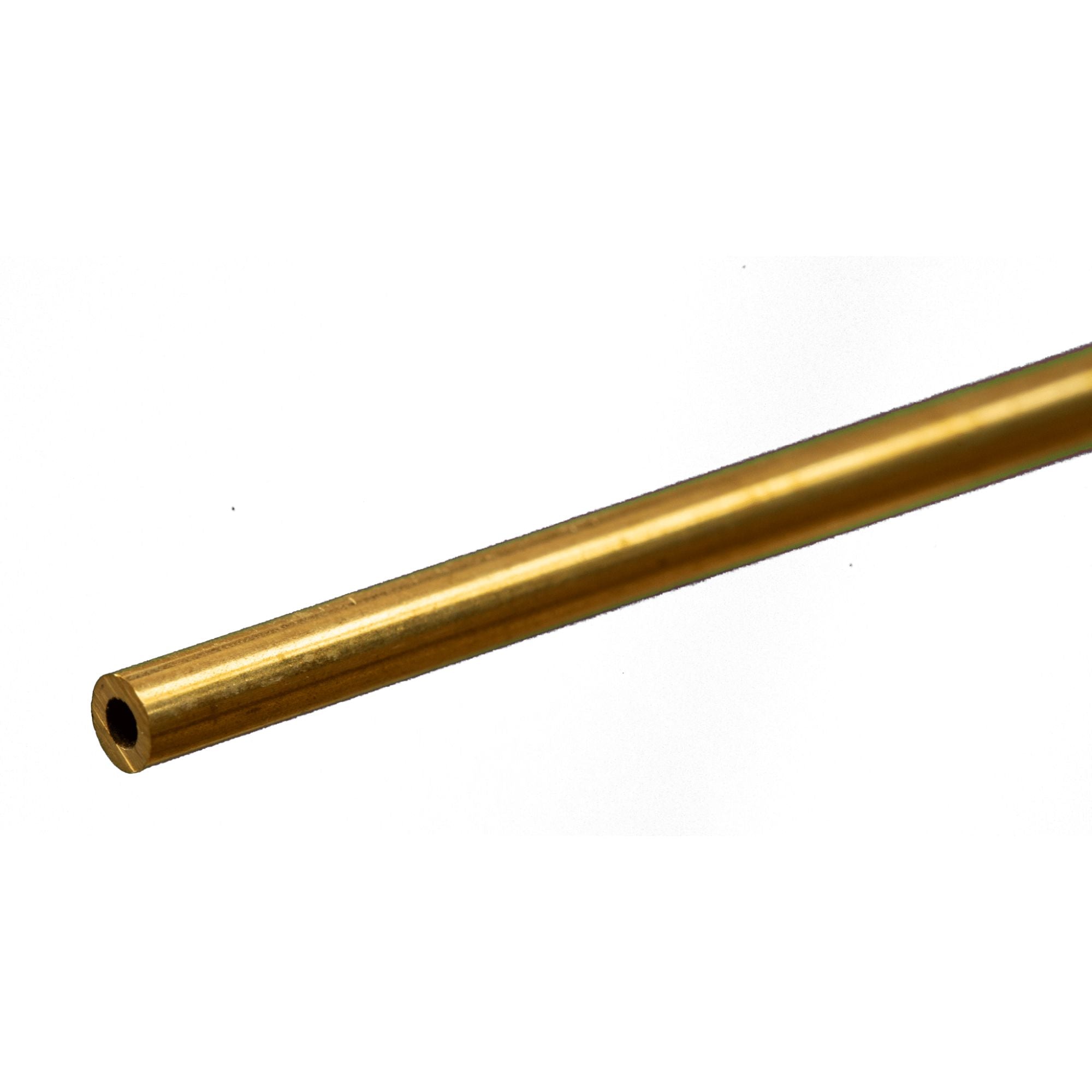 KNS8205 Brass Round Tube, 1/8  12in - .029in Wall