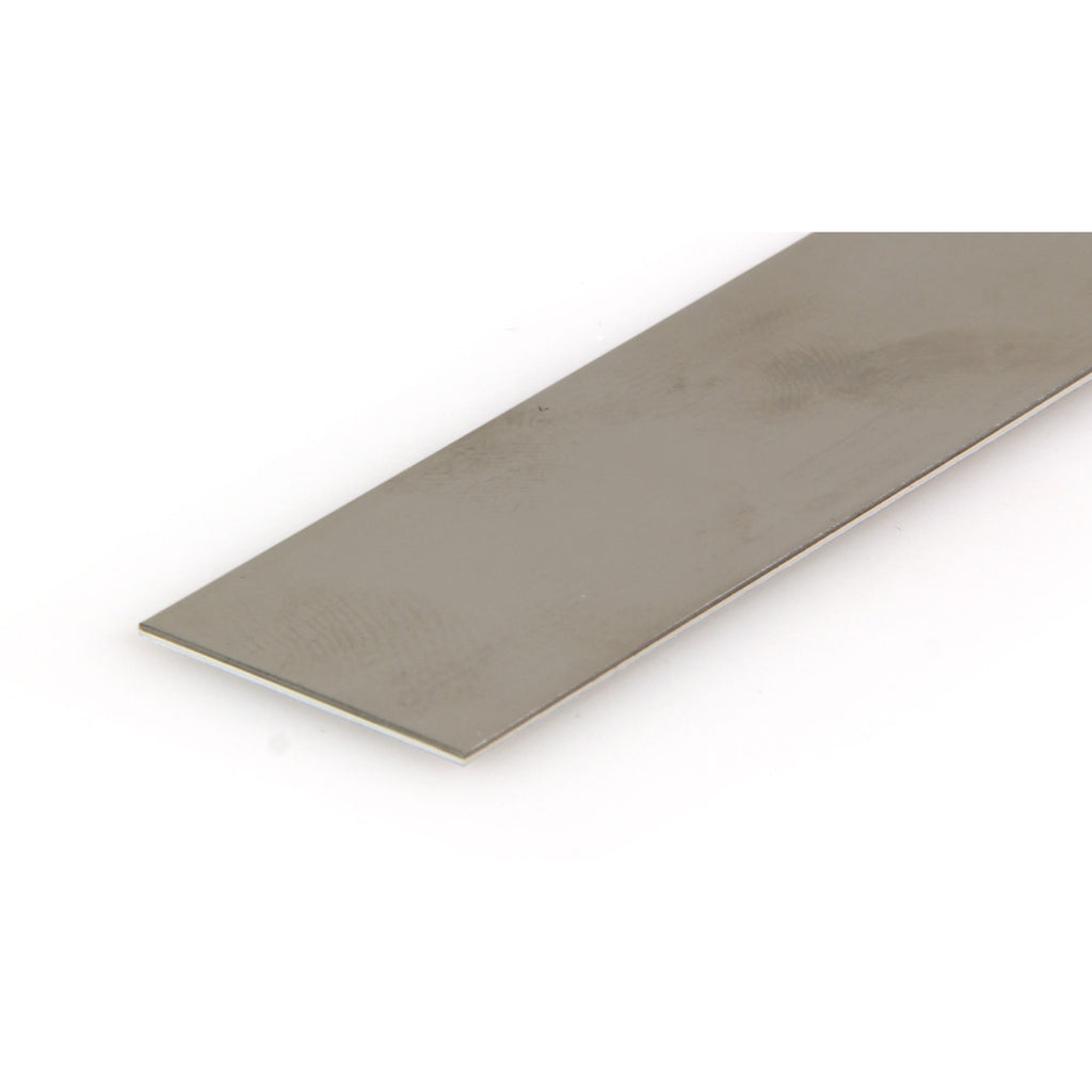 KNS87161 [file:KNS87161-1.jpg] Stainless Steel Strip, 1in, .018in, Thick (12in, long)