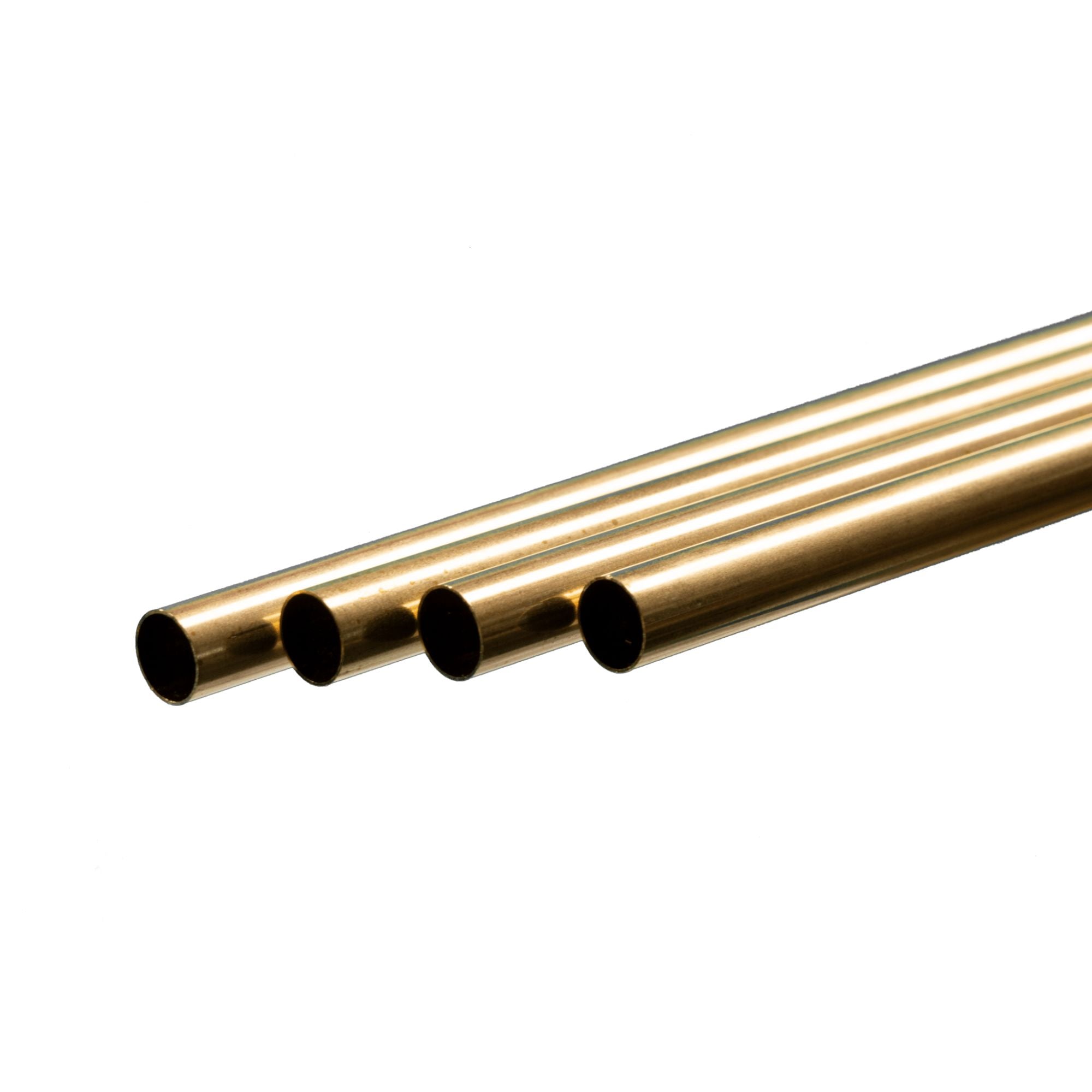 KNS9109 Brass Round Tube, 13/32  36in - .014in Wall