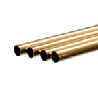 KNS9115-BLK [file:KNS9115-BLK-1.jpg] Brass Round Tube, 1/2 x 36in - .014in Wall (Bulk Pack of 4 Items)