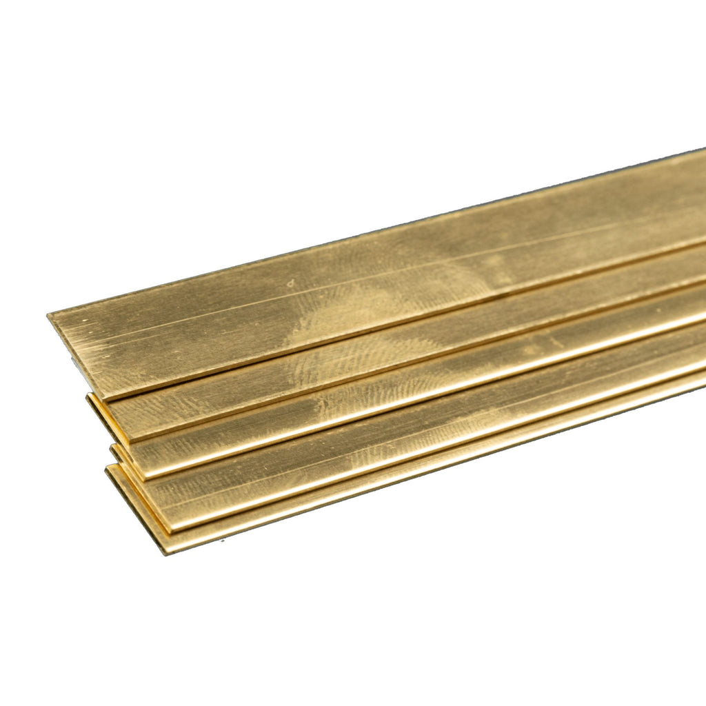 KNS9721 [file:KNS9721-1.jpg] Brass Strip .032 (132) x 1/2 x 36in