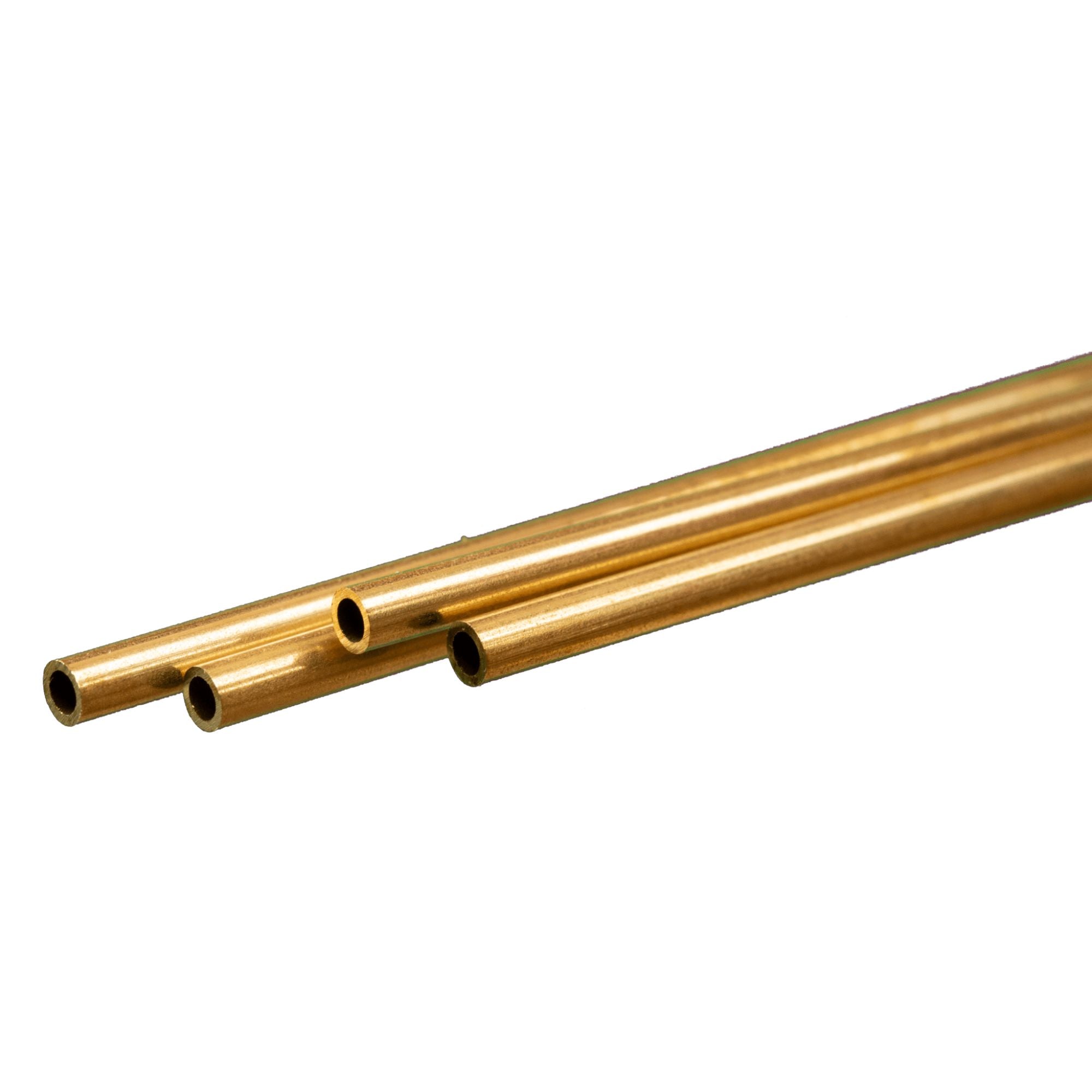 KNS9821 [file:KNS9821-1.jpg] Brass Round Tube, 3 x 300mm, .45mm Wall (4 pcs)