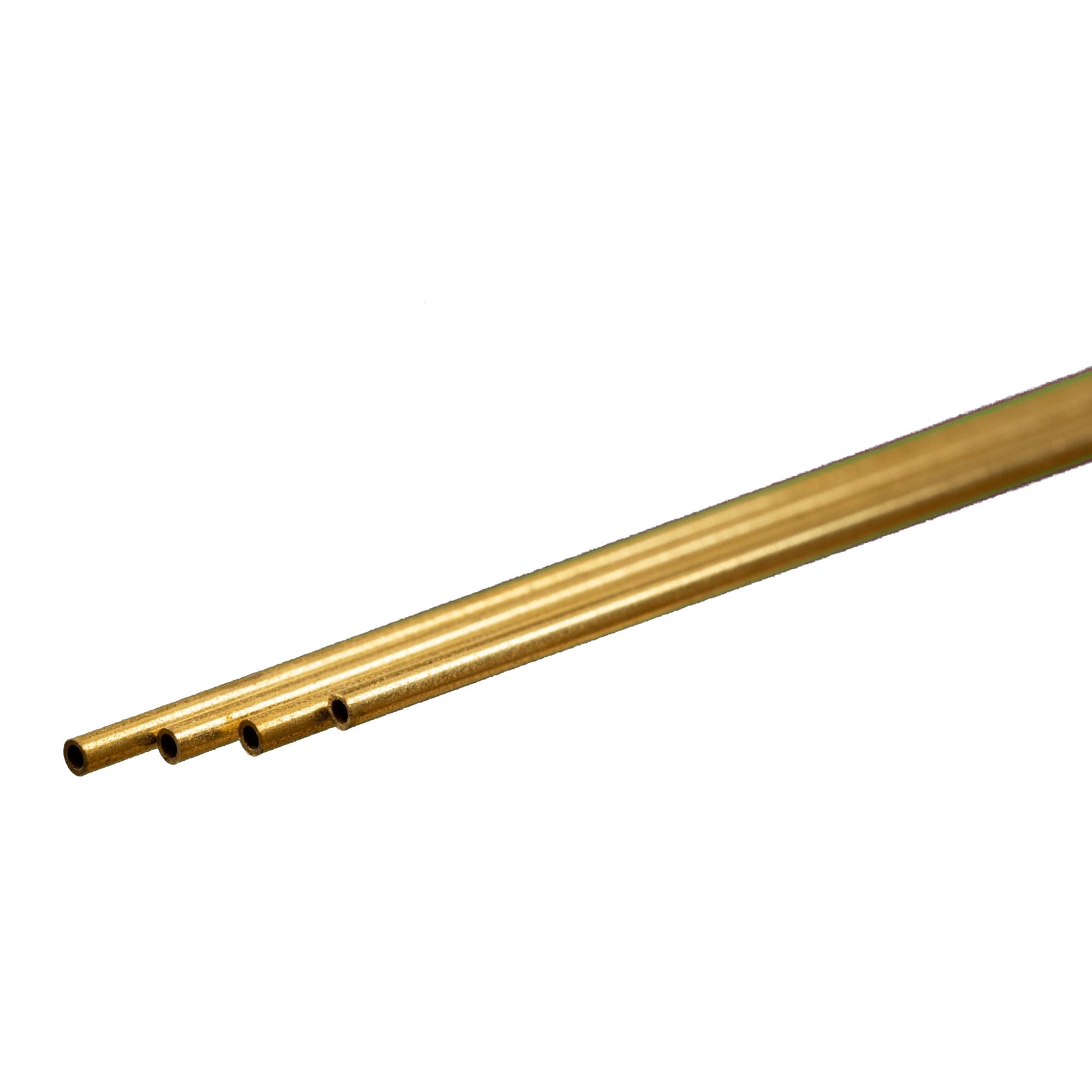 KNS9831 [file:KNS9831-1.jpg] Brass Round Tube, 1.5 x 300mm, .225mm Wall (4 pcs)