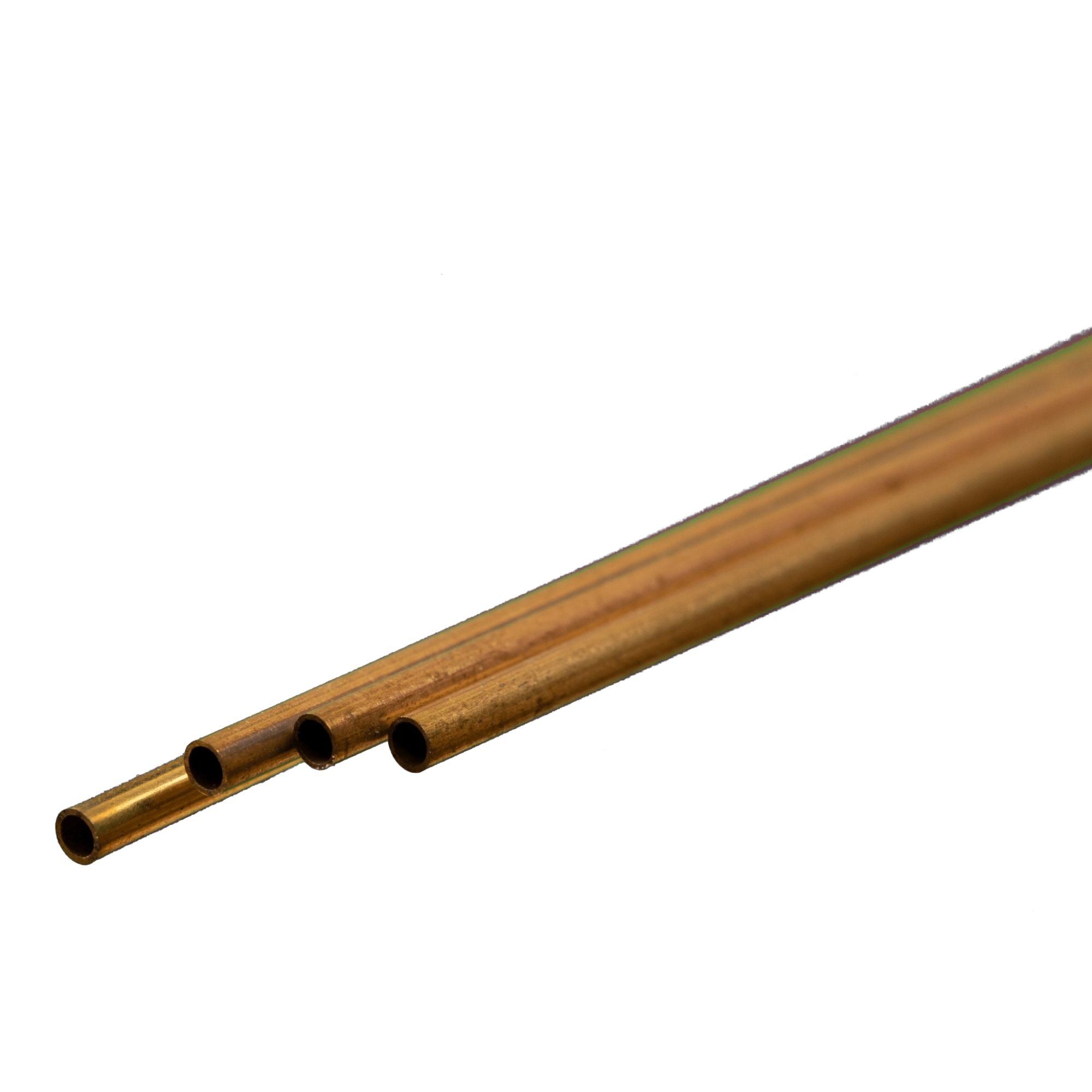 KNS9833 [file:KNS9833-1.jpg] Brass Round Tube, 2.5 x 300mm, .225mm Wall (3 pcs)