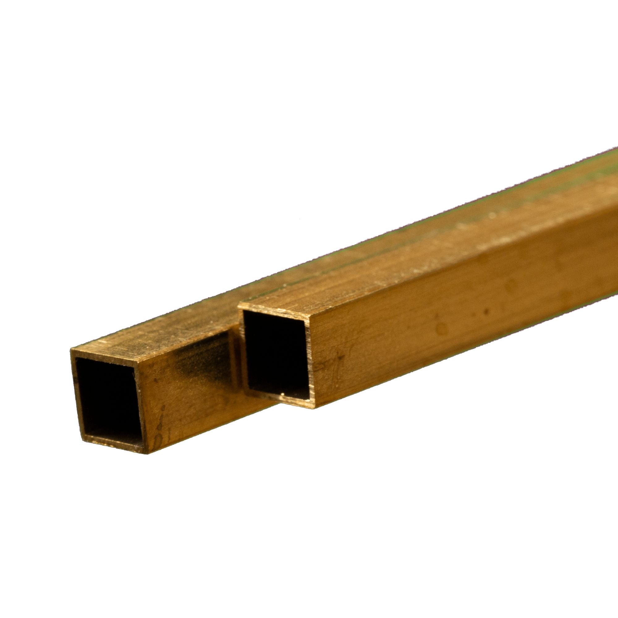KNS9854 [file:KNS9854-1.jpg] Brass Square Tube, 6 x 300mm, .45mm Wall (2 pcs)