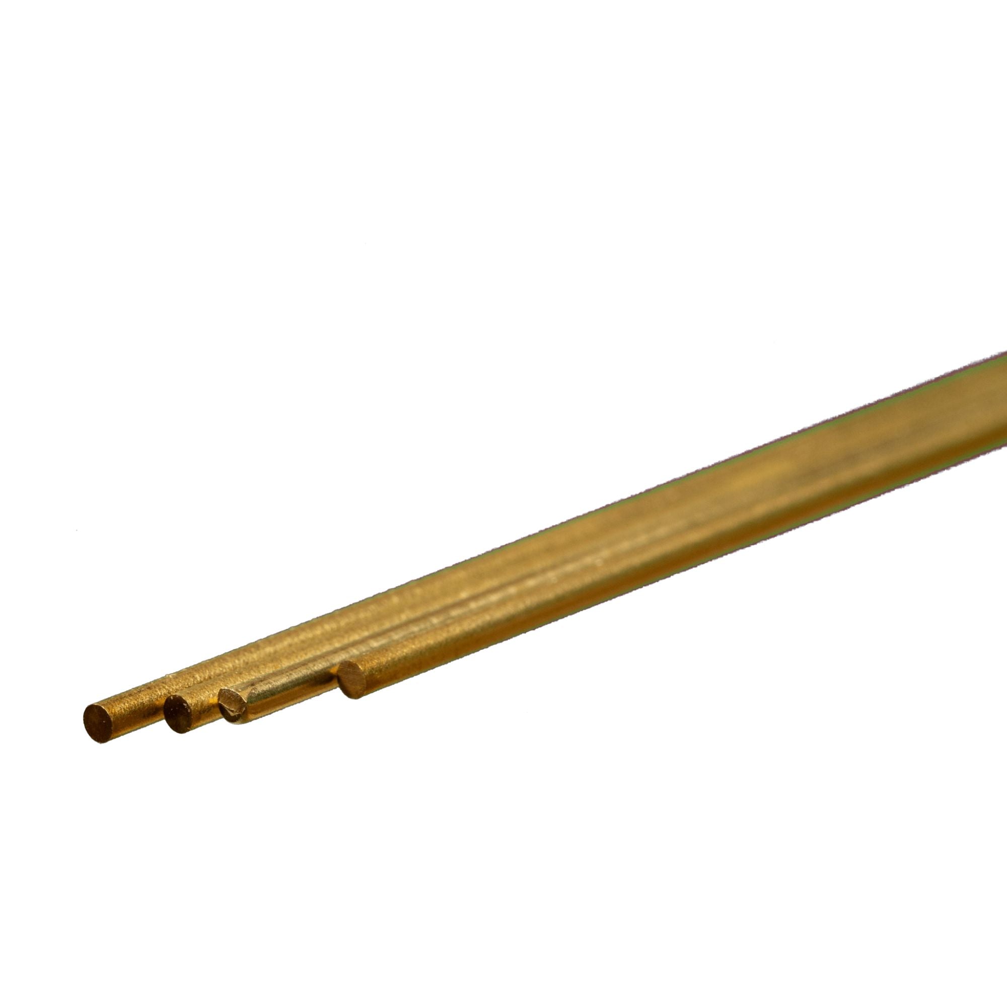 KNS9863 [file:KNS9863-1.jpg] Brass Round Rod, 2 x 300mm (4 pcs)