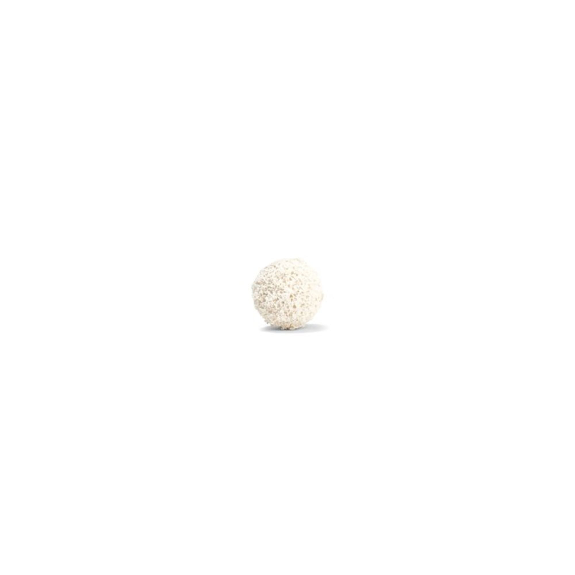 Sponge rubber ball, white,  10.0 mm (100 pcs)