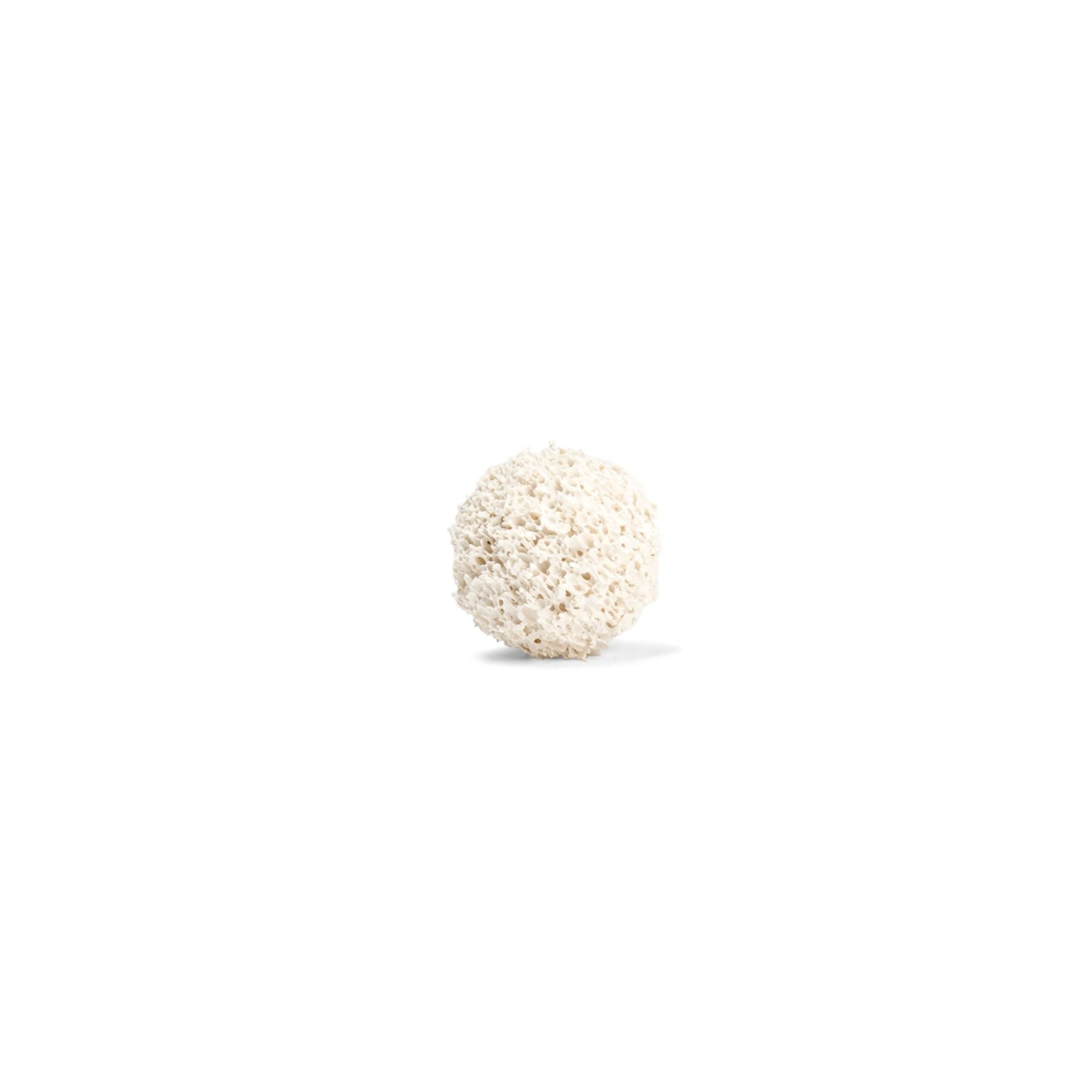 Sponge rubber ball, white,  15.0 mm (100 pcs)