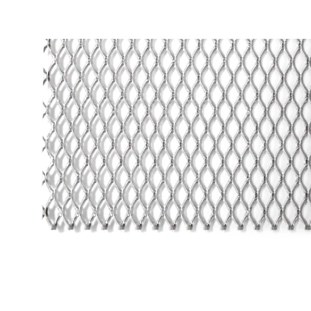 Expanded Metal Aluminium Mesh, Fine, 250 x 250mm, 6.0/3.0-0.6/0.5