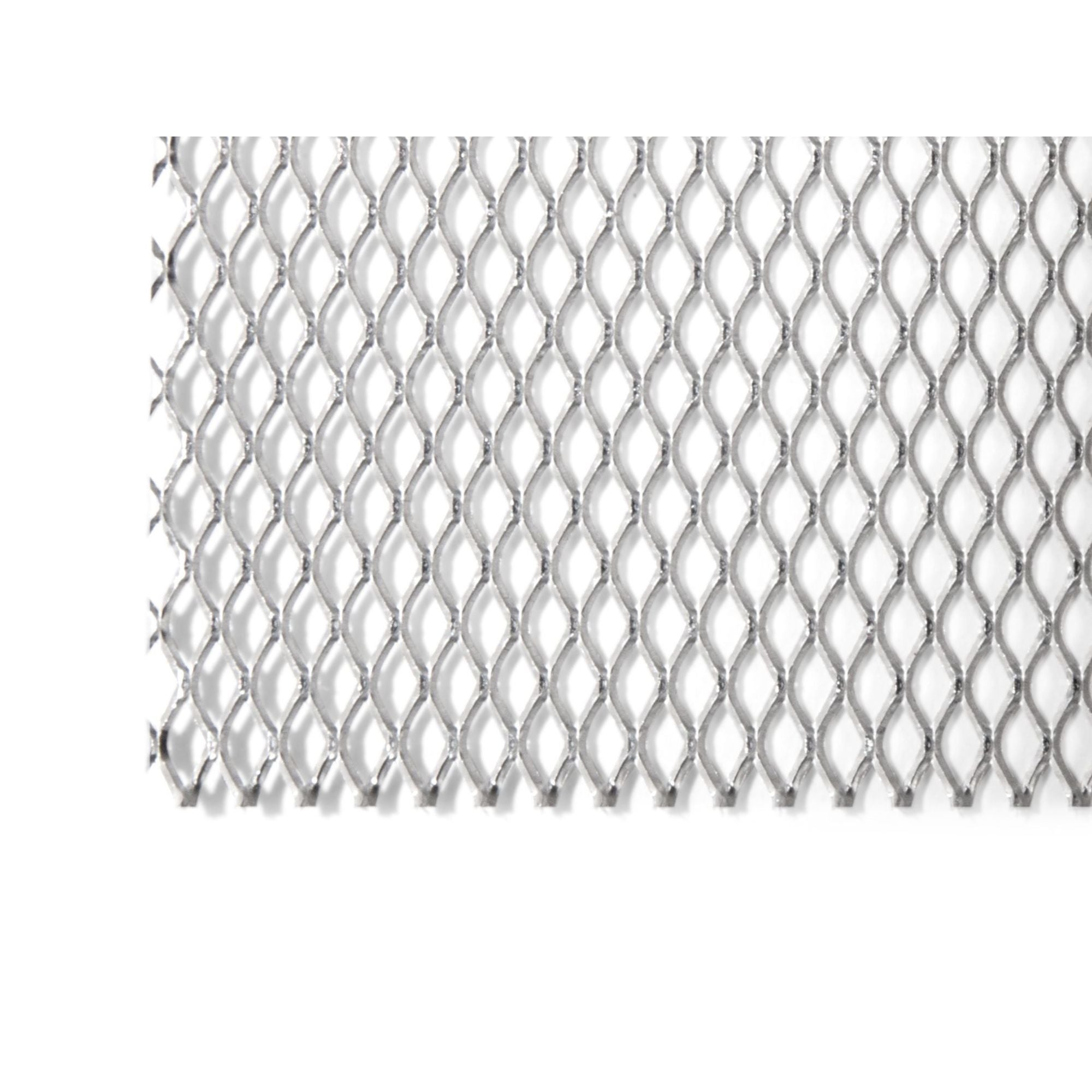 MOD0128972 [file:MOD0128972-1.jpg] Expanded Metal Aluminium Mesh, Fine, 250 x 250mm, 6.0/3.0-0.6/0.5