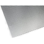 MOD0187613 [file:MOD0187613-1.jpg] Aluminium Fine Perforated Plate, 0.5 x 200 x 250mm, (Round Hole/Staggered Pitch) (RV 1.1/2.0)