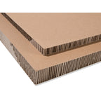 MOD3017730-ST-3 [file:MOD3017730-ST-3.jpg] Honeycomb board paper laminated, brown , 20.0 x 750 x 1000 mm, laminating paper 200 g/m2