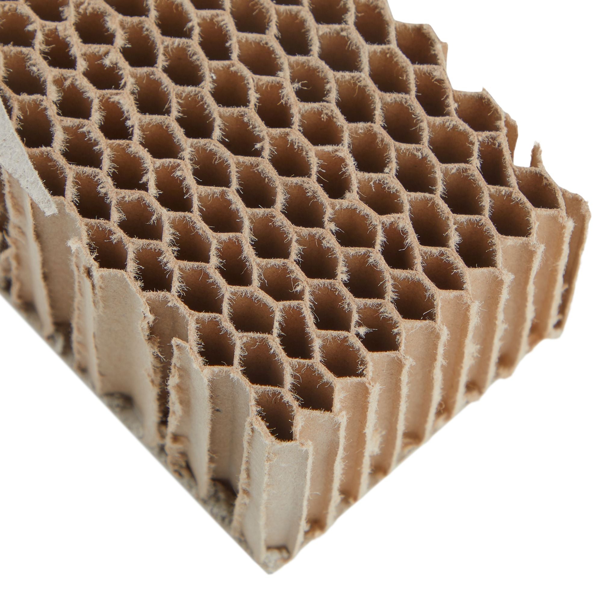 Honeycomb board paper laminated, brown , 20.0 x 750 x 1000 mm, laminating paper 200 g/m2