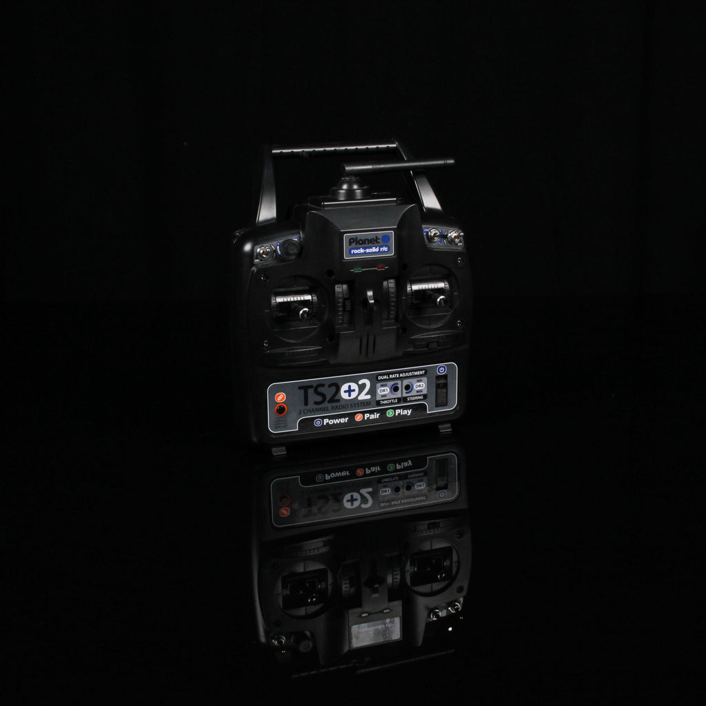 PLAT02101-5 [file:PLAT02101-5.jpg] TS2+2 2.4GHz 2-Channel Stick Transmitter with 2 Aux Channels with 6-Channel Rx