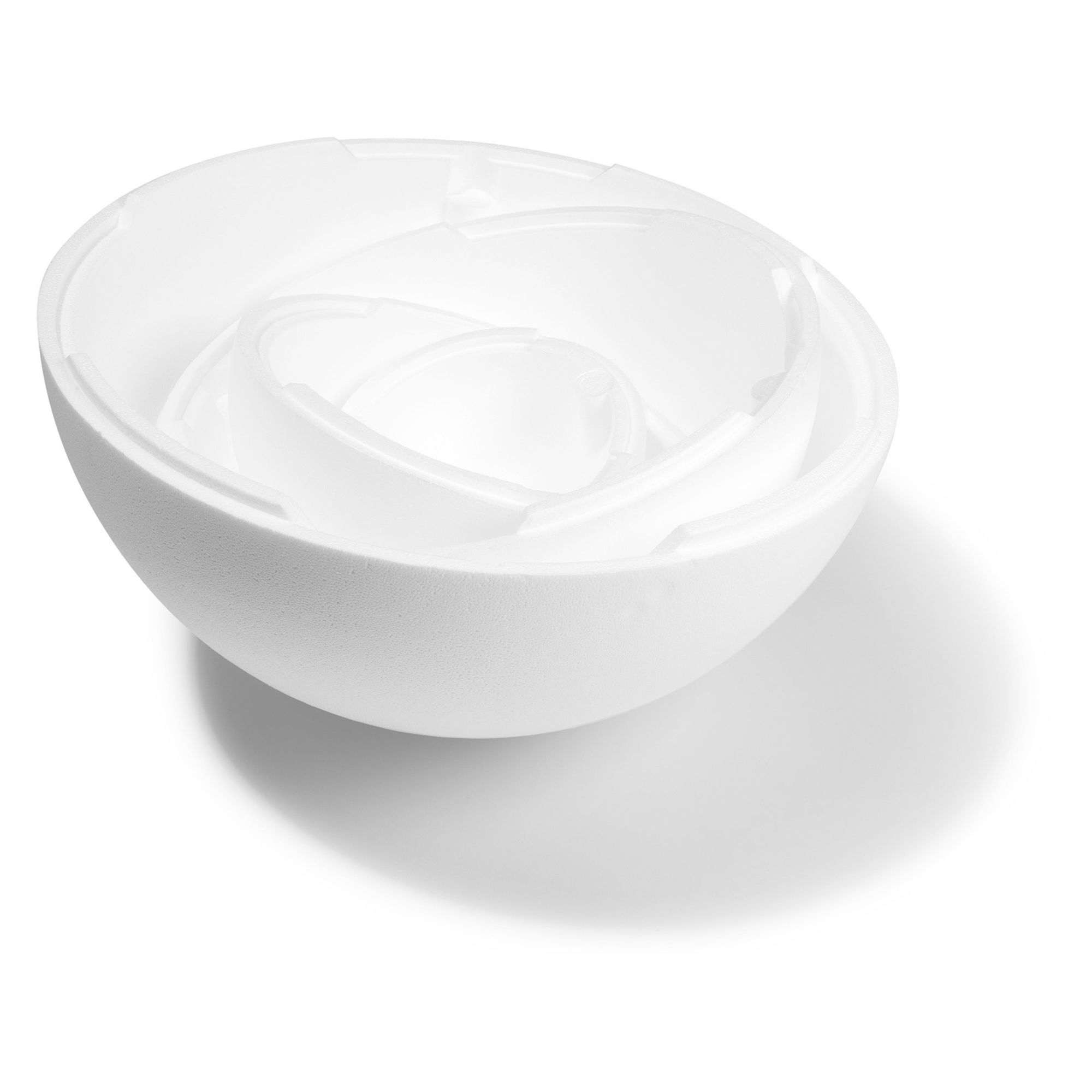 RAY3300700-2 Polystyrene Foam Ball, Two Piece, Hollow, with Rabbet