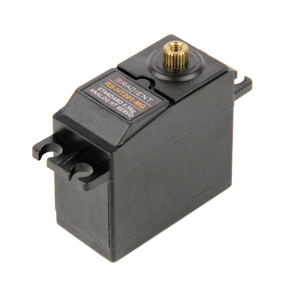 RDNA0401 [file:RDNA0401-1.jpg] RS-HT201-MG Standard Analog HT MG Servo 6.5kg 0.12s 4.8 - 6.0V