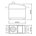 RDNA0406-3 [file:RDNA0406-3.jpg] RS-BS201-PG Standard Analog BB Servo 5kg 0.12s 4.8 - 6.0V