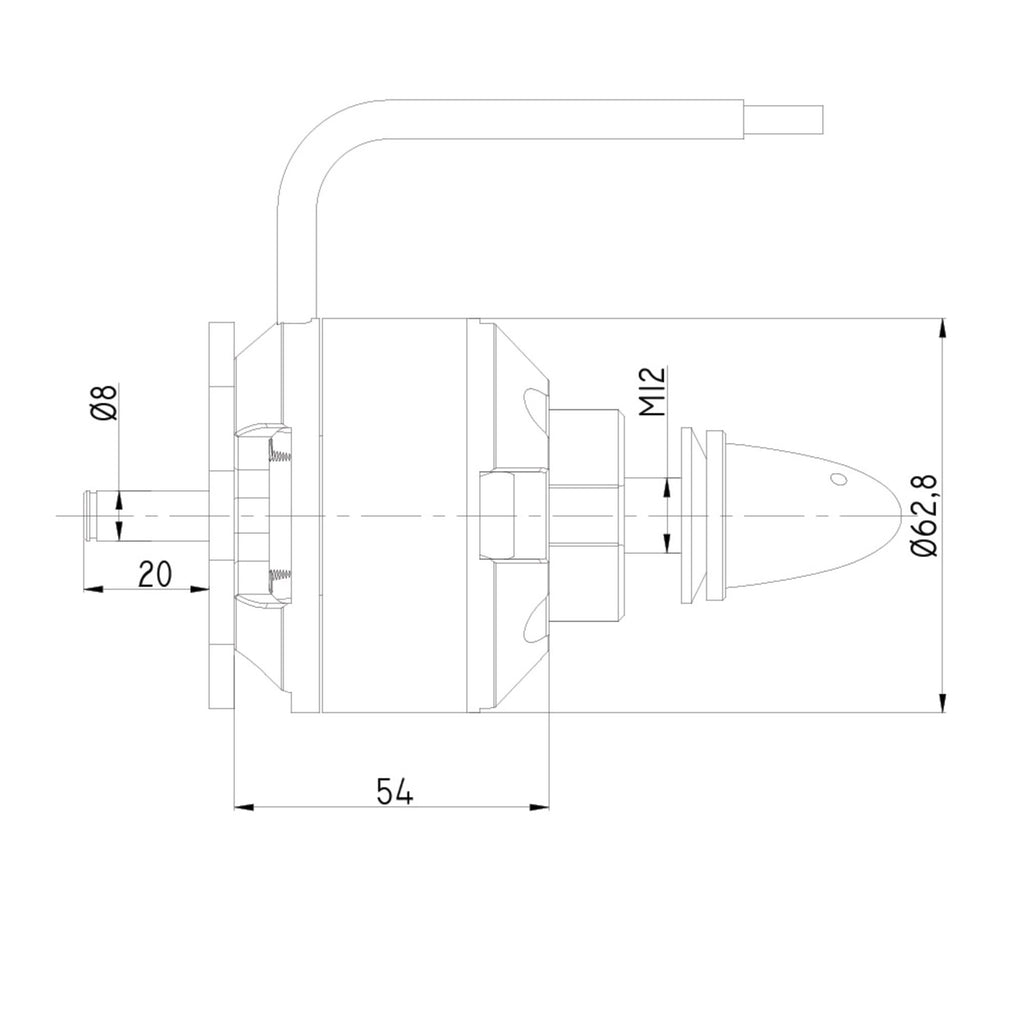 RDNM6354200-3 [file:RDNM6354200-3.jpg] Brushless Outrunner Motor