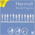 SCZ02-30111-24 [file:SCZ02-30111-24-1.jpg] Hermoli Standing Figures White 1:200 12 Types H = 9.0mm (24 pcs)