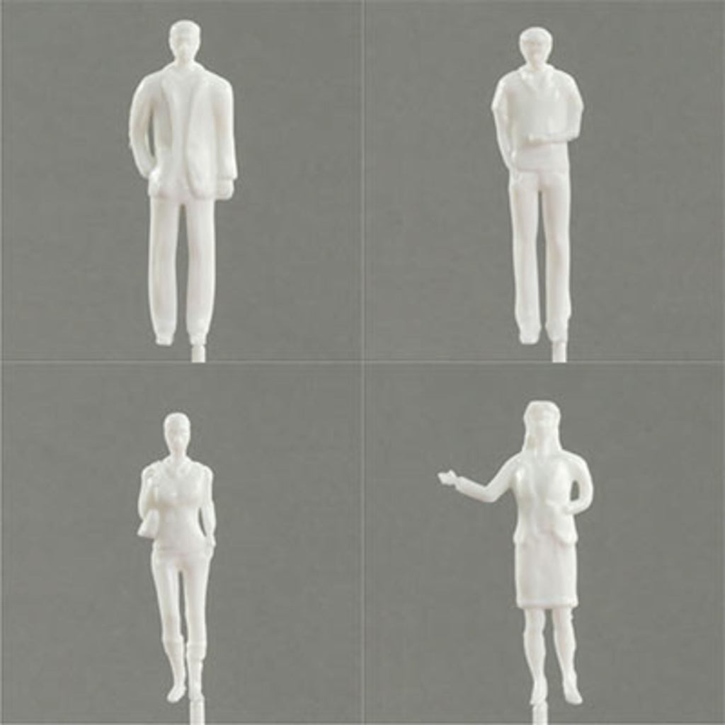 SCZ02-30111-24-2 Hermoli Standing Figures White 1:200 12 Types H = 9.0mm (24 pcs)