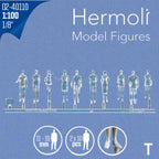 SCZ02-40110-20 [file:SCZ02-40110-20-1.jpg] Hermoli Standing Figures Clear 1:100 10 Types H = 18mm (20 pcs)