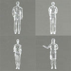 SCZ02-40110-20-3 [file:SCZ02-40110-20-3.jpg] Hermoli Standing Figures Clear 1:100 10 Types H = 18mm (20 pcs)