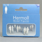 SCZ02-40110-20-5 [file:SCZ02-40110-20-5.jpg] Hermoli Standing Figures Clear 1:100 10 Types H = 18mm (20 pcs)