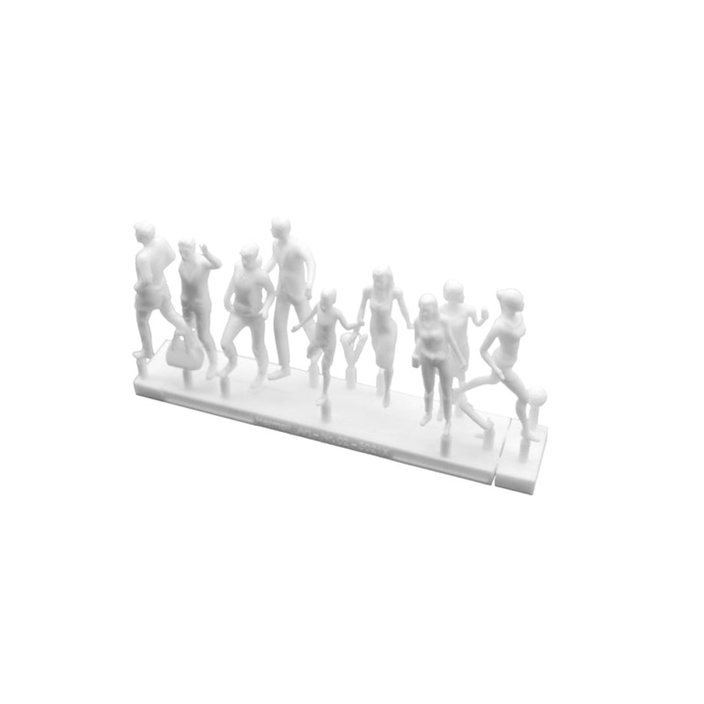 SCZ02-50211-18-1 Hermoli Walking Figures White 1:50 9 Types H = 36mm (18 pcs)