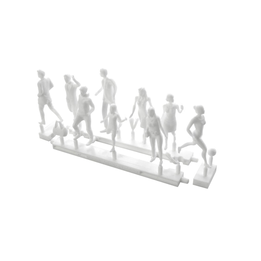 SCZ02-50211-18-3 Hermoli Walking Figures White 1:50 9 Types H = 36mm (18 pcs)
